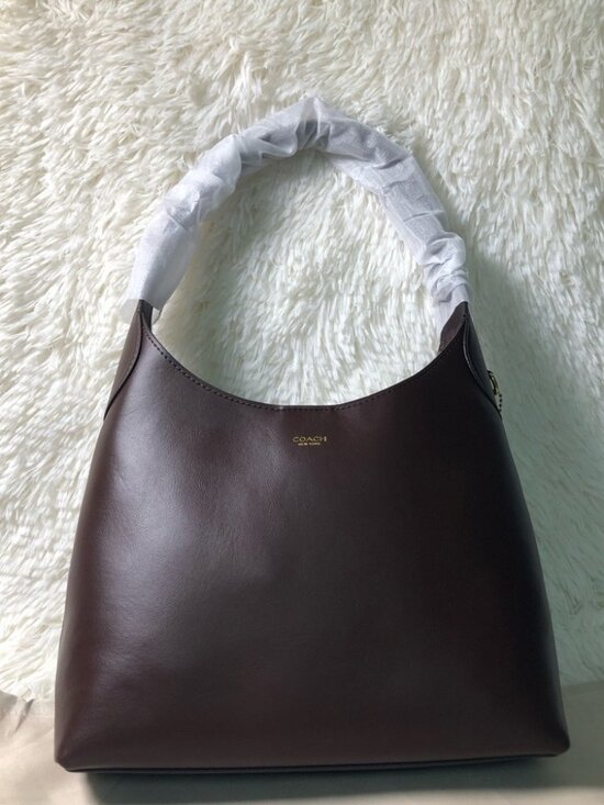 💝💝💝Coach Brooklyn Shoulder Bag 28 – BrassMaple NWT with Dust Bag - Picture 2 of 4